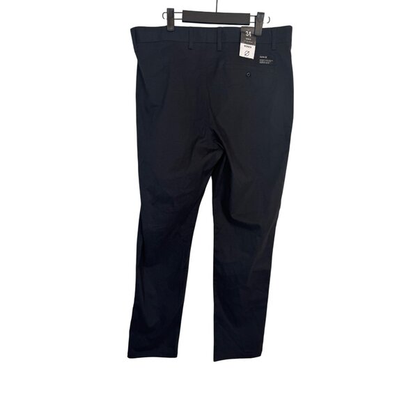 NWT Hurley Mens Worker 34 Slim Fit Pants Black  Cotton Blend 14.5" Leg Opening - Picture 9 of 16